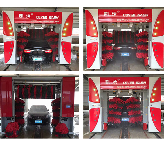 中國(guó)北方地區(qū)安裝新款凱沃電腦7刷龍門(mén)洗車(chē)機(jī)