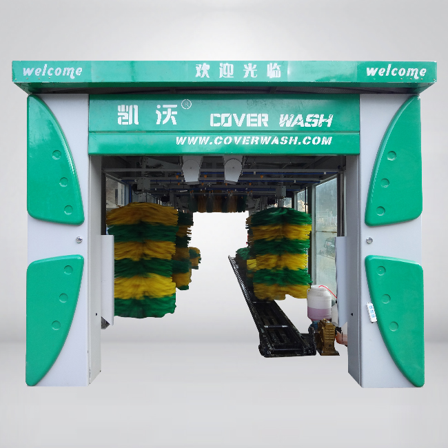 中國石油集團(tuán)安裝凱沃11刷電腦洗車機(jī)