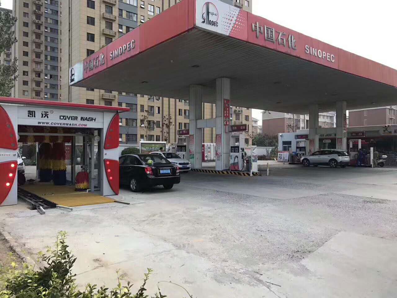 河南新鄉(xiāng)紅旗區(qū)中國(guó)石化7號(hào)站完成安裝