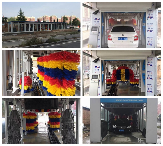 中國河南省洛陽市中心安裝凱沃定制12刷帶擦干拋光刷系統(tǒng)設(shè)備