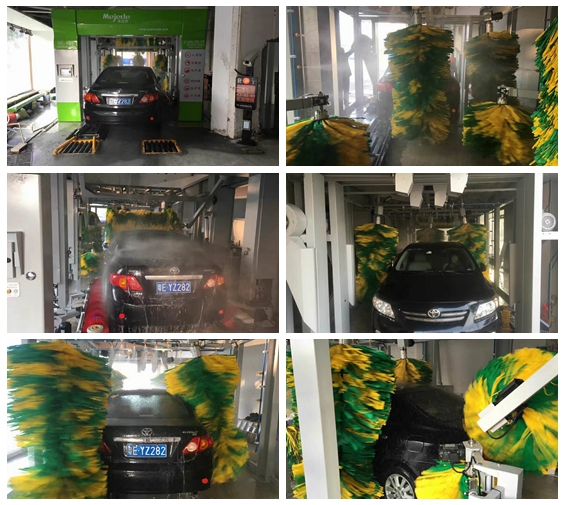 中國(guó)廣東佛山順德區(qū)安裝臺(tái)灣美嘉德11刷隧道電腦洗車機(jī)安裝現(xiàn)場(chǎng)