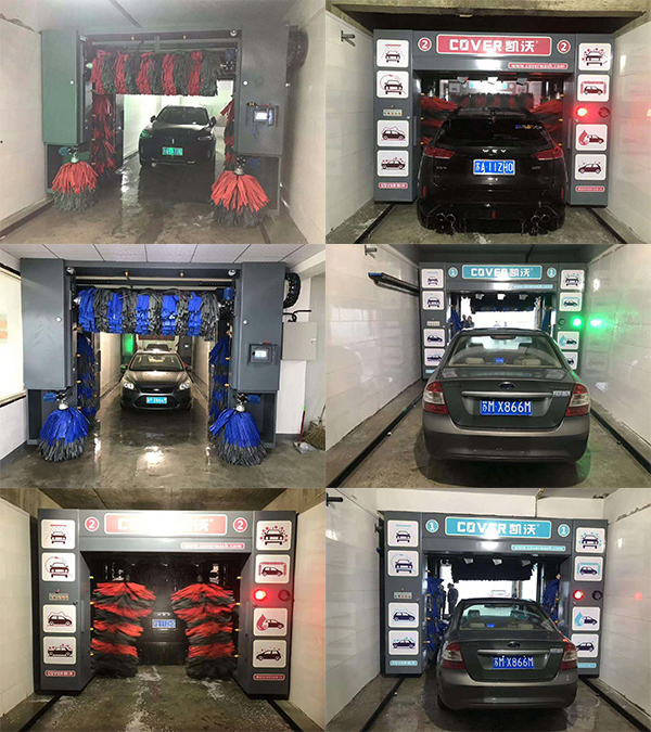 中國(guó)江蘇省南京金橋：中化加油站?安裝2臺(tái)凱沃龍門(mén)洗車(chē)機(jī)調(diào)試完畢