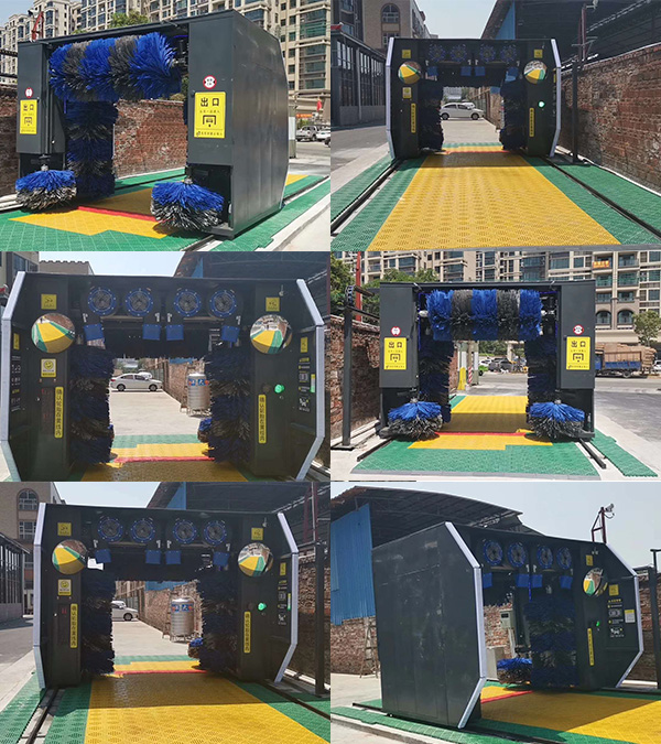 廣州佛山南海區(qū)無(wú)人值守龍門洗車設(shè)備安裝完畢……