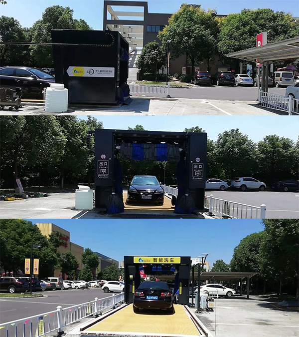 小區(qū)內安裝微信掃碼洗車設備 型號：kw-07LF 顏色：深灰色 咨詢熱線：4008-505-787