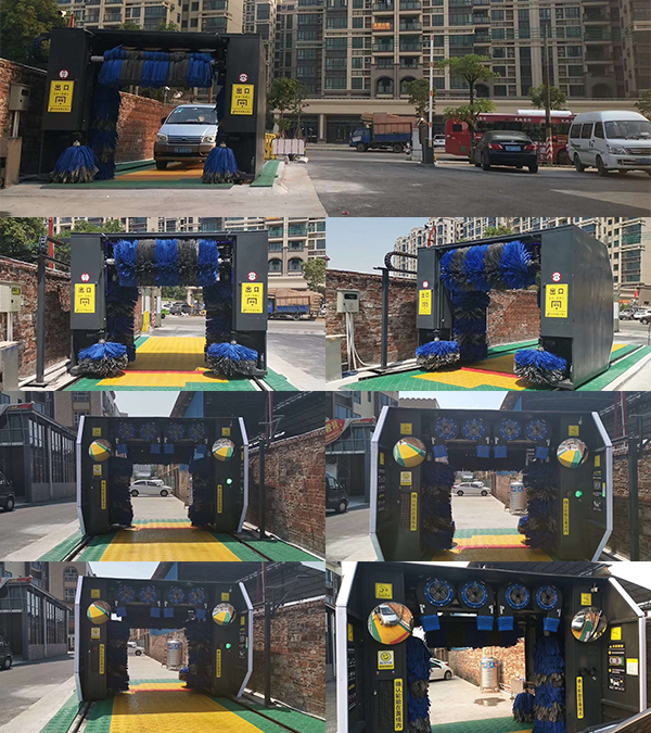 廣州佛山南海區(qū)無(wú)人值守龍門(mén)洗車(chē)設(shè)備安裝完畢……