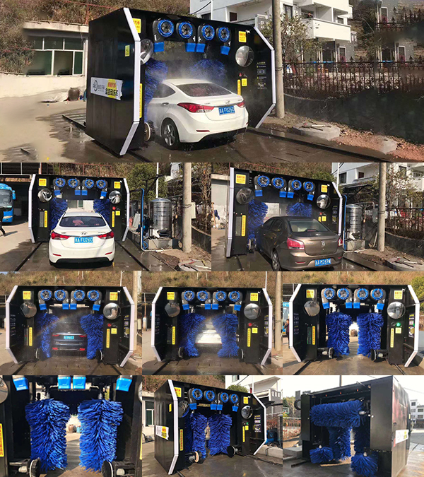  中國(guó)杭州振騰氣修（黑色）美嘉德龍門(mén)7刷洗車(chē)機(jī)安排測(cè)試現(xiàn)場(chǎng)拍攝1